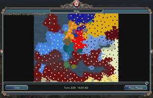 Civ 5, Scenario "Into the Renaissance" for England on "Deity" in 17 Parts