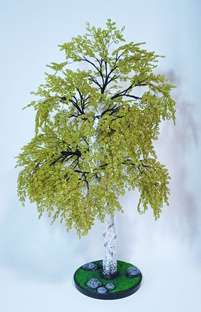 Дерево из бисера. Береза. Мастер-класс.