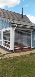 Прозрачные рольставни на веранду , беседки