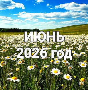 ИЮНЬ 2026 год