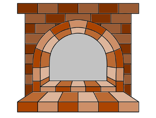 Как просто нарисовать камин