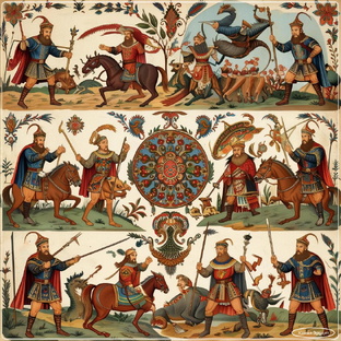 Древне русские народные былины, рассказы, сказки.