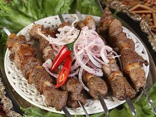 Узбекский шашлык.
