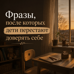 Фразы, после которых дети перестают доверять себе