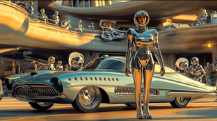 Автомобили прошлого и будущего