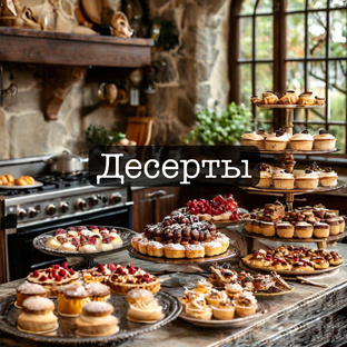 Десерты, торты.