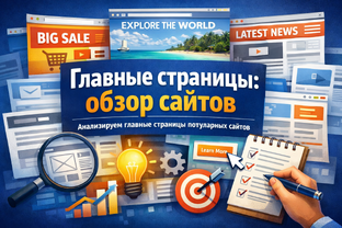 Главные страницы: обзор сайтов