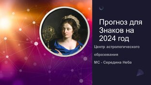 Прогнозы на  2024