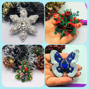 Броши ручной работы