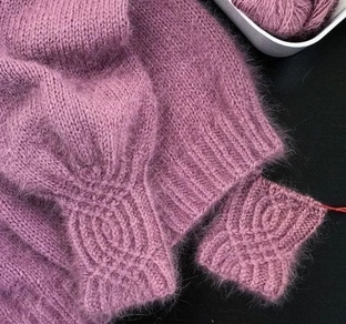 Узоры спицами.