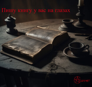 Пишу книгу у вас на глазах.