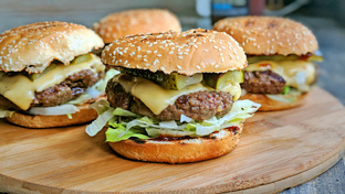 Бургеры на гриле