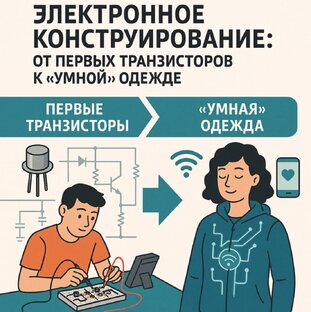 ЭЛЕКТРОННОЕ КОНСТРУИРОВАНИЕ: ОТ ПЕРВЫХ ТРАНЗИСТОРОВ К «УМНОЙ» ОДЕЖДЕ
