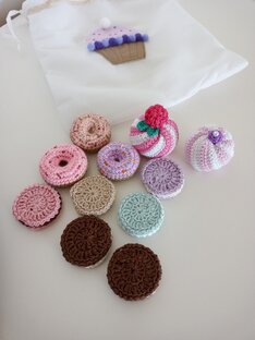 Вязаная еда крючком