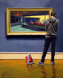 В ЗАЛЕ ЖИВОПИСИ АМЕРИКИ