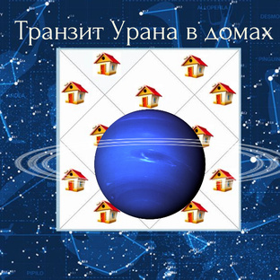 Транзит Урана в домах
