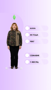 Анна. 44 года. 98 кг. Семавик
