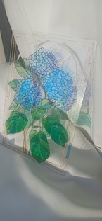 Работы акриловыми витражными красками