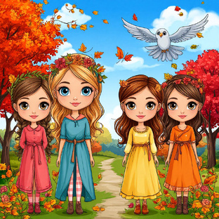 Весна, Лето, Осень, Зима: сказочные истории