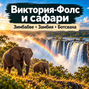 Виктория-Фолс и сафари: Зимбабве, Замбия, Ботсвана