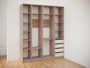 Модульные гардеробные из ЛДСП