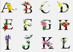 Розовый алфавит. 