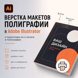Верстка макетов полиграфии в Adobe Illustrator