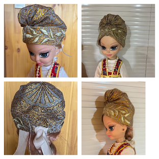 Русский головной убор БОРУШКА. миниатюра