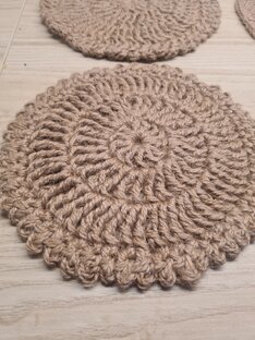 Вяжу из джутового шпагата