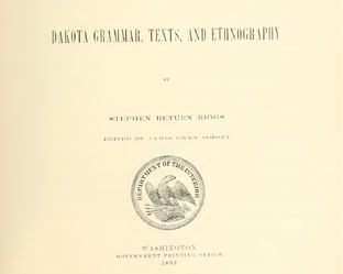 Этнография Дакота