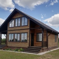 Стройка дома в Ивановской области.