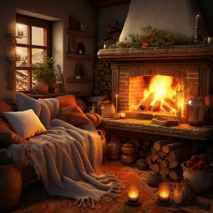 Вместе у камина 🔥