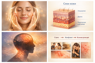 Кожа “говорит” за нас: дерматит, экзема и зуд часто включаются после стресса