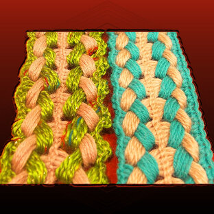 Вязание шарфов, шалей.