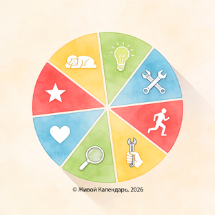 🌀 Осьмица: 8 дней лунного ритма