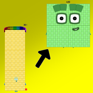 My fanmade Numberblocks 301-400