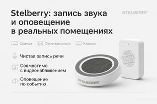Stelberry: запись звука и оповещение в реальных помещениях.