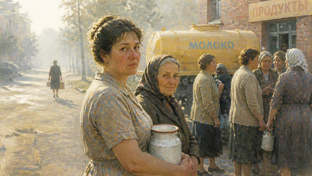 Очередь за молоком