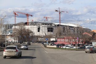 Ход строительства ледового дворца