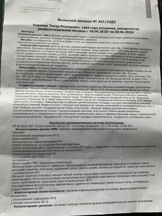 Мои подтверждающие документы с реабилитационного центра 