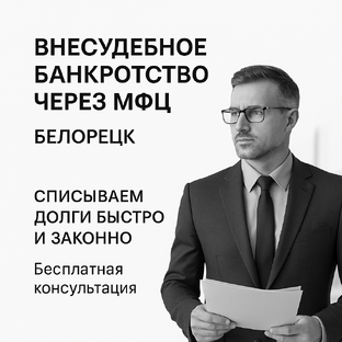 Внесудебное банкротство через МФЦ