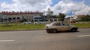 Из окна троллейбуса и автобуса