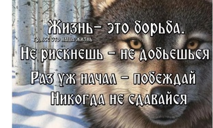 Вся наша жизнь- борьба!