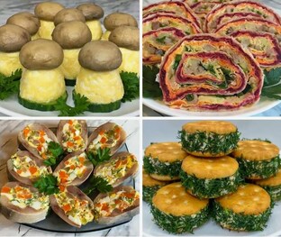Закуски, канапе, бутерброды
