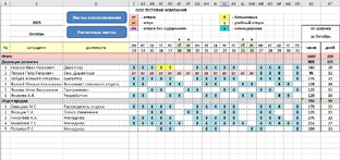 Табель учета рабочего времени