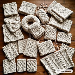 Косы, Араны, Жгуты - узоры вязания.