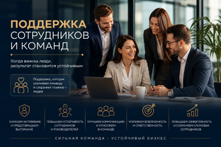 ПОДДЕРЖКА СОТРУДНИКОВ И КОМАНД