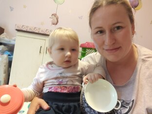 Жизнь с дочкой после года