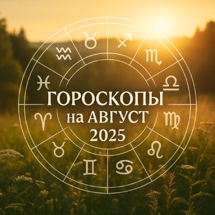 ГОРОСКОПЫ НА АВГУСТ 2025