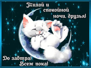 Желаю всем спокойной ночи.